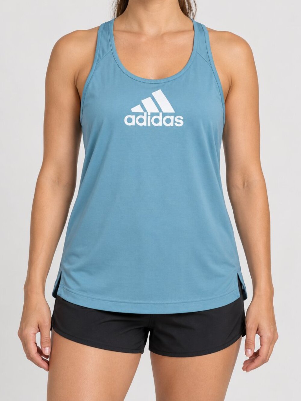 Adidas Primegreen Blue Racerback Athletic Tank Top Women’s L